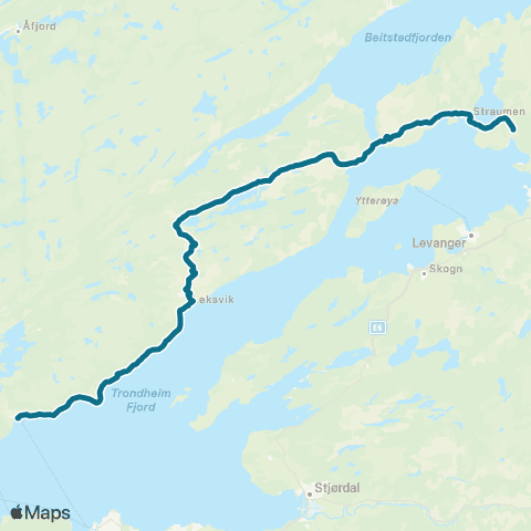 AtB Vanvikan - Leksvik - Inderøy - map