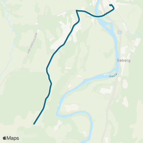 AtB Brekkåsen - Lete - Kregnes map