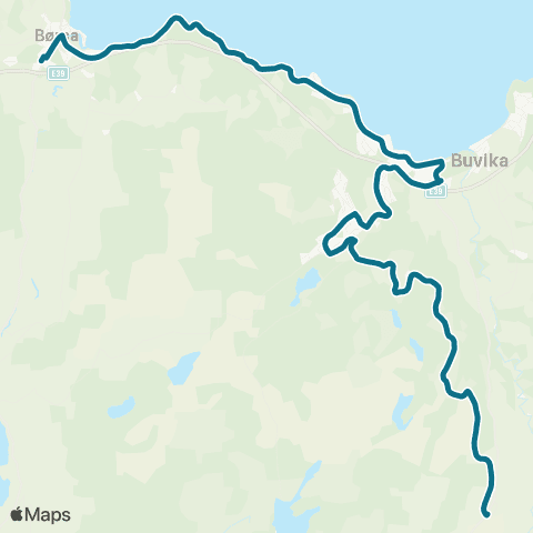 AtB Vigdalsmo / Ilhaugen - Buvika - Ilhaugen / Vigdalsmo map