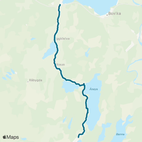 AtB Grønnesset - Venn - Børsa map