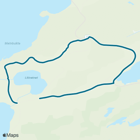 AtB Lysheim - Selva - Kallklova - map