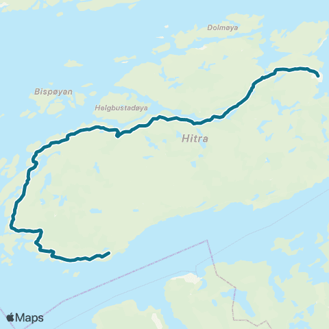 AtB Fillan - Strøm - Kvenvær - Vær map