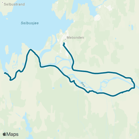 AtB Hårstadengene / Evjegjerdet - Selbu map