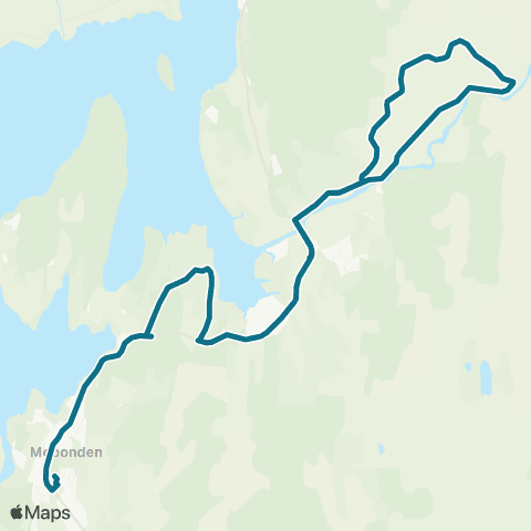 AtB Alset - Flønes - Selbu map