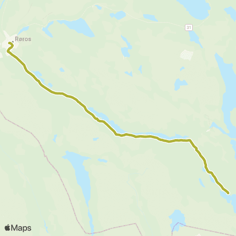 AtB Røros - Synnervika map