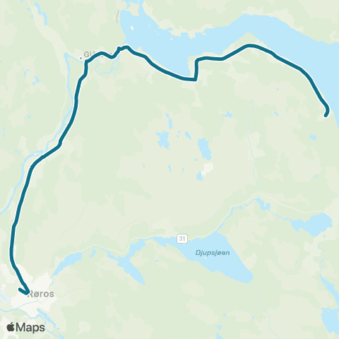 AtB Glåmos - Viken map