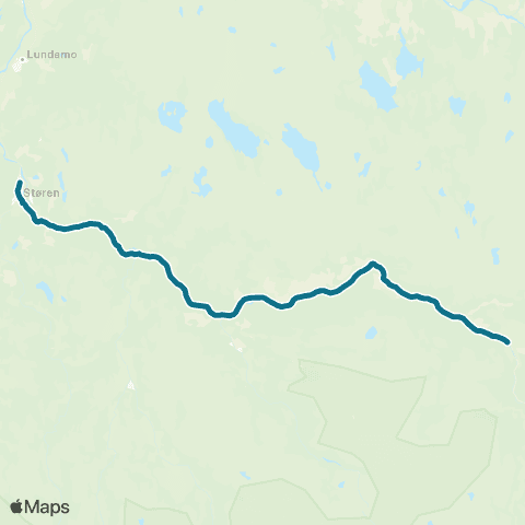 AtB Støren - Singsås - Almås / Wolde map