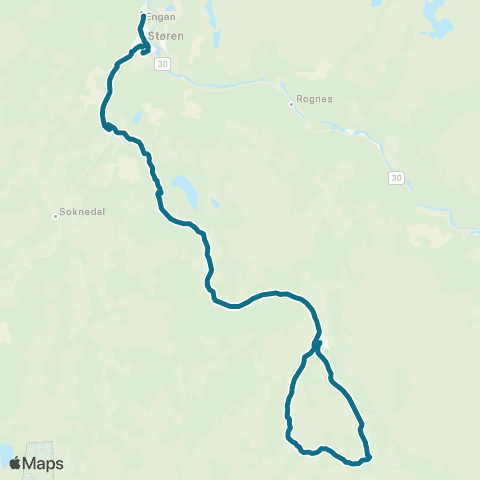 AtB Kotsøy / Støren - Enodd Budalen map