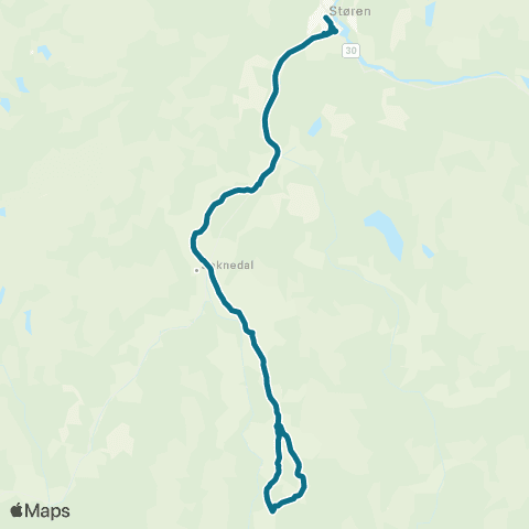 AtB Soknedal - Holte - Eggen map