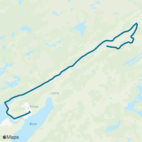 AtB Fossbrua - Åsly - Flyta / Skogen map