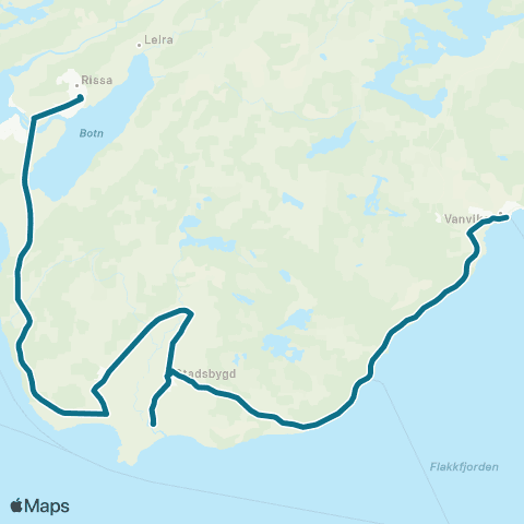 AtB Åsly Skole - Stadsbygd - Vikan map