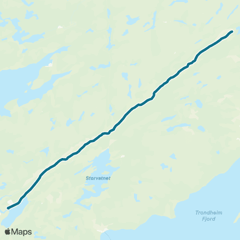 AtB Åsly Skole - Skaugdalen - Bergmyran map