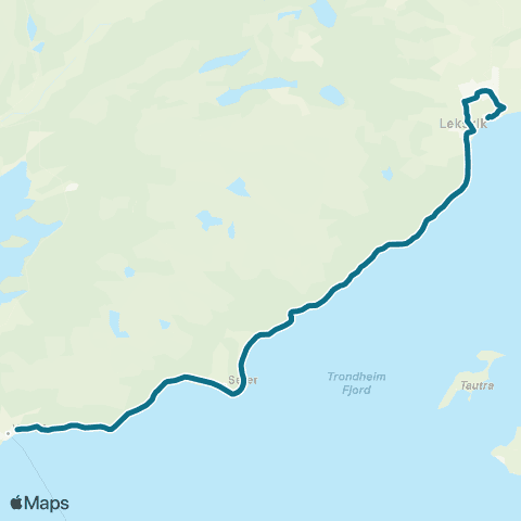 AtB Vanvikan - Leksvik map