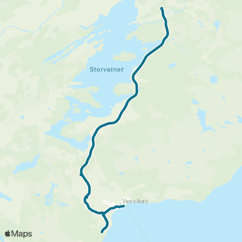 AtB Rian - Vanvikan map