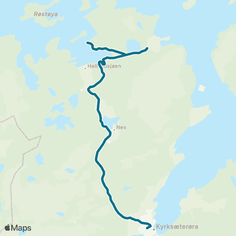 AtB Kyrksæterøra - Gjengstø / Taftøy map