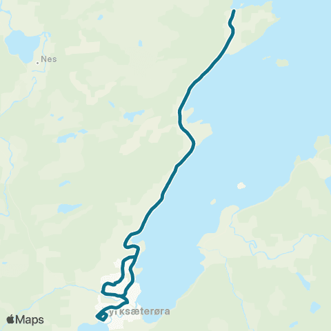 AtB Kyrksæterøra - Storoddan map