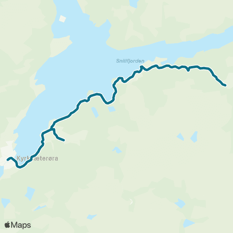 AtB Kyrksæterøra - Ytre Snillfjord map