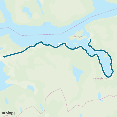 AtB Skolerute Halsa map