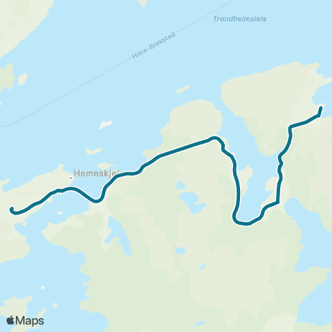 AtB Vågan / Kongensvoll / Moltun - Kro map
