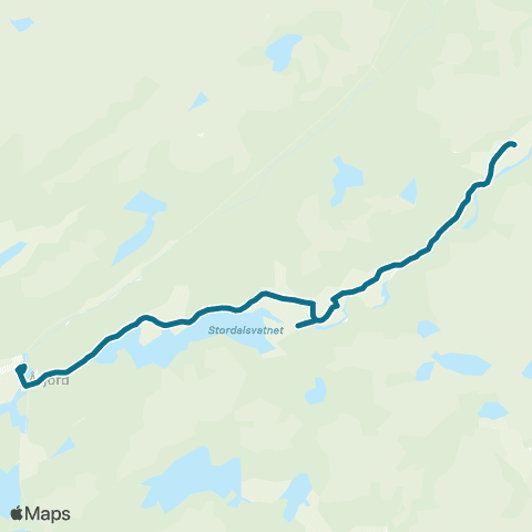 AtB Stjern - Åfjord - Åset Skole map