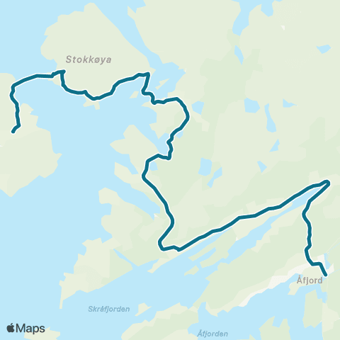AtB Åfjord - Stokksund - Linesøya map