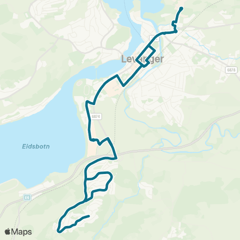 AtB Levanger - Høgberget map