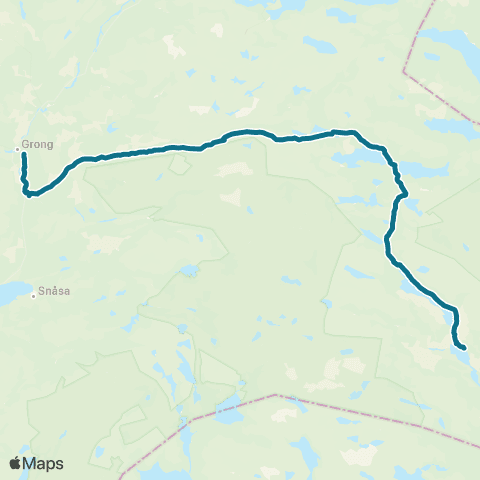 AtB Grong - Sørli map