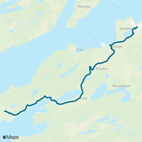 AtB Verdal - Levanger ( - Frosta) map