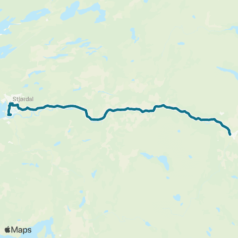 AtB Stjørdal - Meråker map