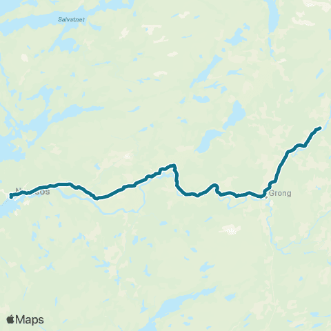 AtB Namsos - Grong - (Harran) map