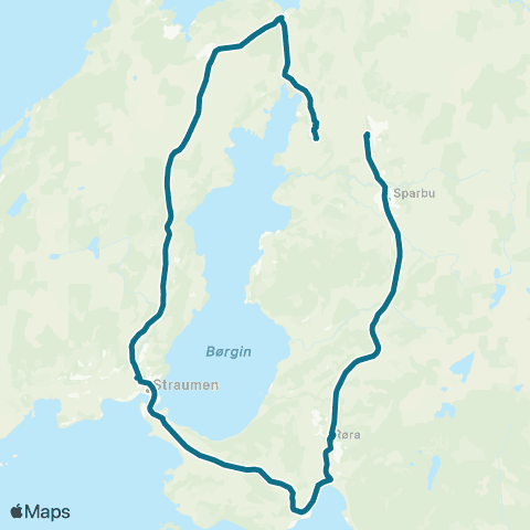 AtB Steinkjer - Røra - Inderøy map