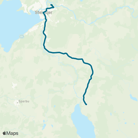 AtB Veiesdal - Henning - Steinkjer map