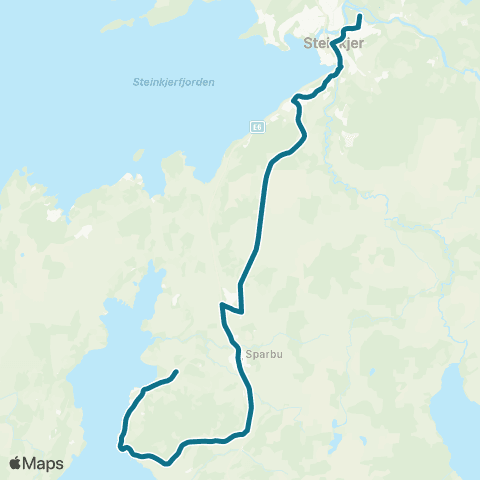 AtB Mære - Guldbergaunet map