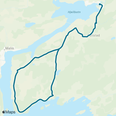 AtB Beistad - Bartnes map