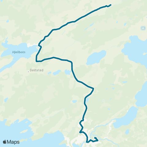 AtB Hatlinghus - Beistad Skole / Vel map