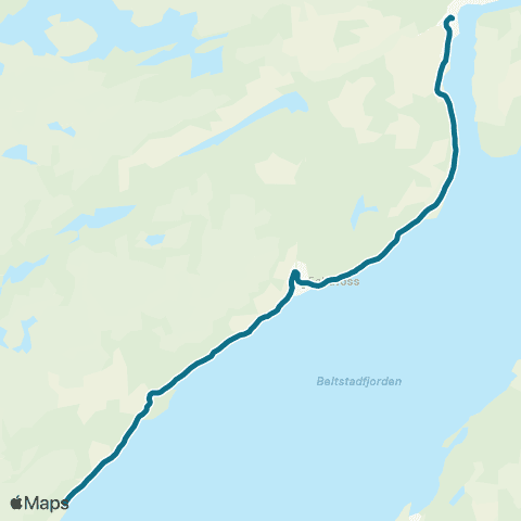 AtB Hovabakken - Malm Skole map