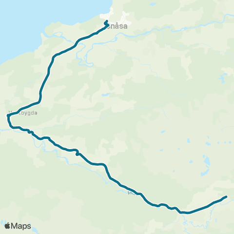 AtB Imsdalen - Snåsa map