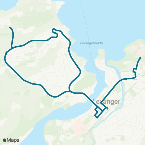 AtB Levanger - Nesset - Gjemble map