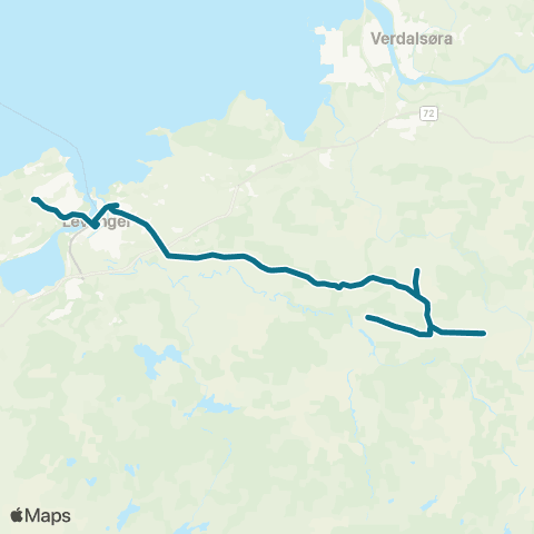 AtB Levanger - Buran - Nybrotta map