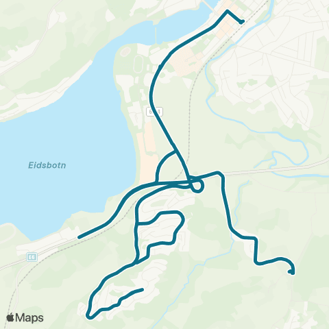 AtB Høgberget - Momarka - Halsan S map