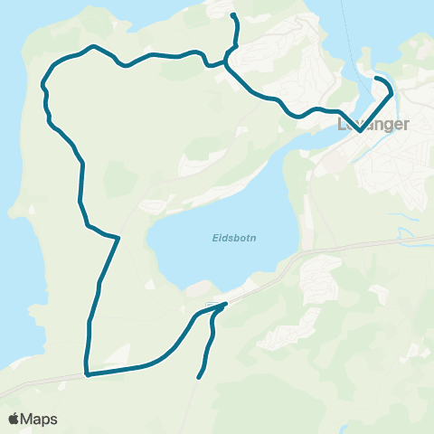 AtB Nossum - Håa - Nesheim - Gjemb map