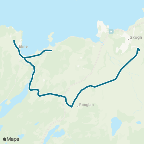 AtB Strandkorsen - Ekne - Skogn map