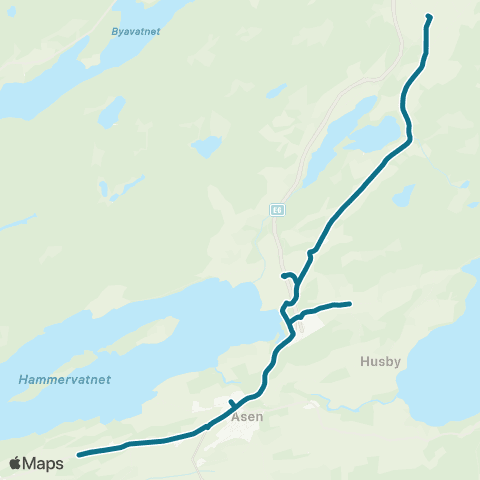 AtB Åsen - Norbygda map