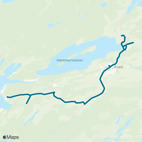 AtB Åsenfjorden - Åsen map