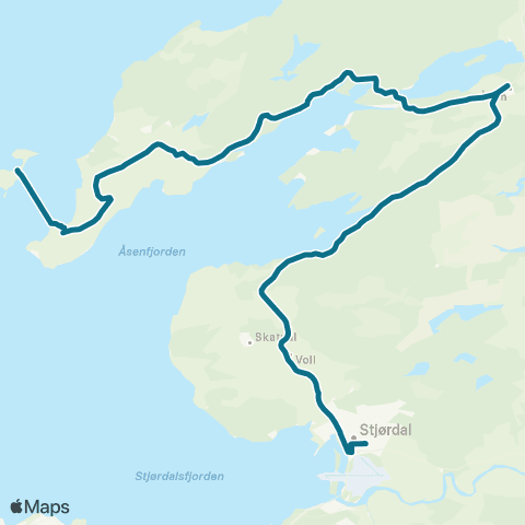AtB Frosta - Åsen - Stjørdal - Lev map