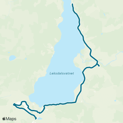 AtB Leksdal - Verdalsøra Skole map