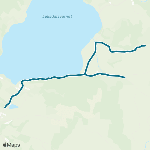 AtB Aspeheim - Leksdal map