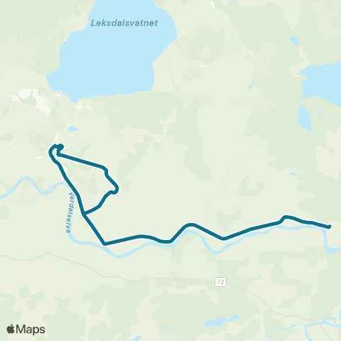 AtB Lein - Vuku Skole map