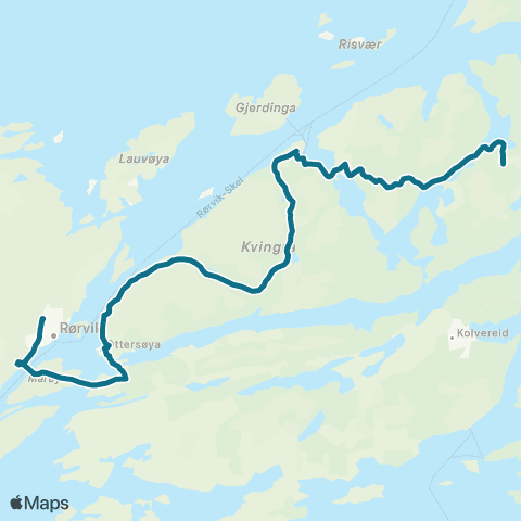 AtB Måneset - Rørvik map