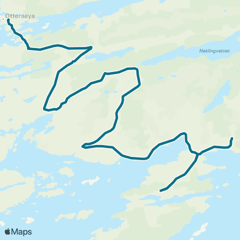 AtB Storval - Bjørndalen - Fikkan map